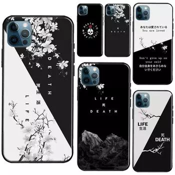 Чехол Life With Death для iPhone XR X XS Max SE 2020 7 8 Plus Чехол для телефона для iPhone 11 14 12 13 Pro Max Mini iPhone 6 6s