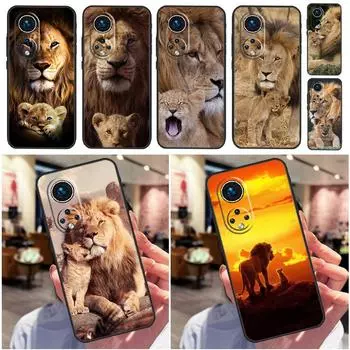 Чехол Lion Alpha Male Cub для Huawei P30 P20 P40 Lite P50 Pro P Smart 2021 Nova 5T Honor X8 X9 50 70 80 Honor 80