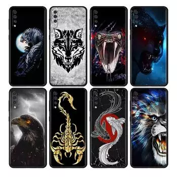 Чехол Lion Tiger Wolf для Samsung Galaxy A50 A70 M52 A30 A20s A20e A10 A40 A10s M51 M31 M30s M13 5G черный чехол для телефона Samsung A60