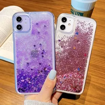 Чехол Liquid Quicksand Fundas для Iphone 12 11 Pro Max на Iphone Xr Xs Max X 6 6s 7 8 Plus, роскошный блестящий мягкий чехол из ТПУ for iPhone 6 6S
