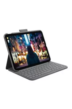 Чехол Logitech iPad 10-го поколения с клавиатурой Slim Folio iK1060GRA, беспроводной Bluetooth-клавиатурой, интегрированный чехол, гарантия производителя 2 года