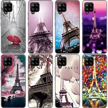 Чехол Love Paris с Эйфелевой башней для Samsung Galaxy A12 A02S A22 A32 A52 A72 A71 A51 A41 A31 A21 A11 A50 A70 A10S A20S, черный чехол Samsung A02