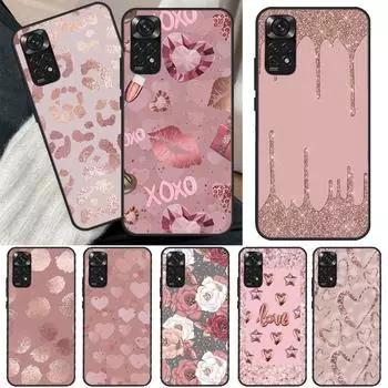 Чехол Love Rose Gold Style для Xiaomi Redmi Note 11 Pro 8 9 11S 10S 9S Note 10 Pro Чехол для Redmi 10 10C 9A 9C Redmi K40 Gaming