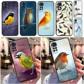 Чехол Lovely Birds Hummingbird для Xiaomi Redmi Note 11 Pro 11S 8 9 12 10 Pro 10S 9S Redmi 9 10 9A 9C 10C задняя крышка Redmi 9A