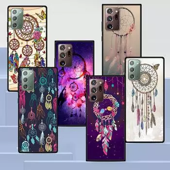 Чехол «Ловец снов» для Samsung Galaxy Note 20 Ultra 10 Lite 9 8 A53 A52 S21 FE S22 Plus, черный силиконовый чехол для телефона Samsung Note 20