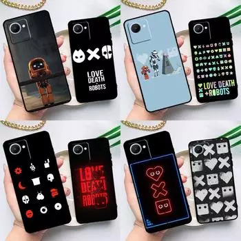 Чехол «Любовь, смерть и роботы» для Realme C55 C33 C31 C35 C30 C11 C15 C25s C21Y GT Neo 5 3T 2T 8 9 10 11 Pro Plus Realme C25 C25s