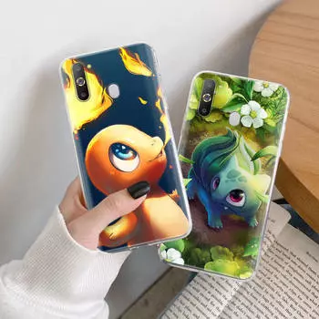 Чехол Lucario Cartoon TPU для iPhone XR 7 8 14 15 11 12 13 X XS Pro Max Xiaomi Redmi 13C Note 9 Samsung A22 S23 S24 Ultra Plus VIVO Samsung S10 Plus аэро