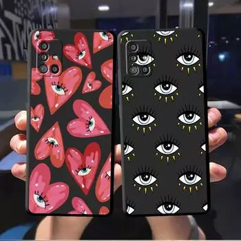 Чехол Lucky Eye Blue с принтом сглаза для Motorola Moto G71 G82 G51 G200 G52 G60S G22 G50 G31 G30 G60 5G G8Plus G8, черный чехол Moto G30