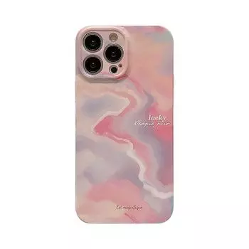 Чехол Lucky Rainbow Rosy Cloud Art Ins Pc из жесткой пленки для телефона Iphone 13 12 Pro Max 14 Promax 7 8 Plus Xsmax Xr X задняя крышка Капа For iphone 12promax