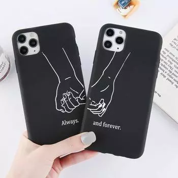 Чехол LUPWAY Girls Bff Best Friends Forever Always для iPhone 12 11 Pro XS Max 7 8 Plus X XR SE 2020 12, мини-чехол для милой пары iPhone 5 5S SE