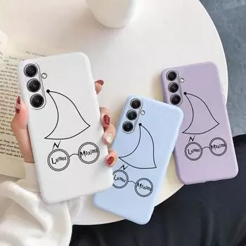 Чехол Magic Lines для iPhone Samsung A55 S24 FE S25 M35 A06 Xiaomi Redmi Note 13 Pro 14C Huawei Honor Realme противоударный матовый чехол для телефона с защитой от царапин Samsung Galaxy S9 Plus фиолетовый