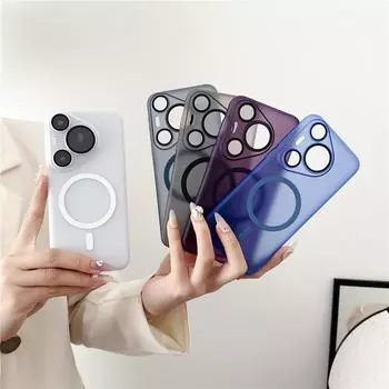 Чехол Magsafe для Huawei Pura 70 Pro Plus Ultra Pura70 Pro Ultra 5G Magnetic Wireless Charge Матовый жесткий чехол для телефона For Pura 70 белый