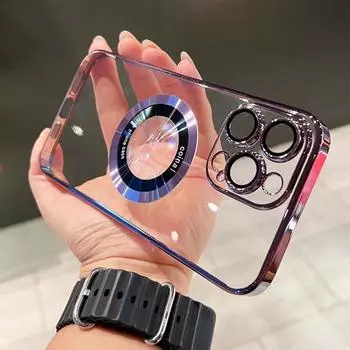 Чехол Magsafe для iPhone 15 Pro Max, роскошный магнитный чехол, акриловый прозрачный чехол для ПК, чехол для iPhone 1514 14 Pro Max 14 Plus For iPhone 15