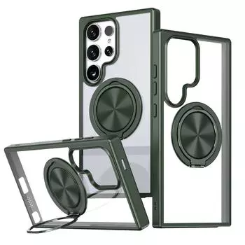 Чехол Magsafe для Samsung Galaxy S24+ S23+ S22+ S21+ S20+ Ultra Plus FE A33 A53 A73 A52 A72 A14 A23 A13 Автомобильный магнитный держатель Samsung S24 зелёный