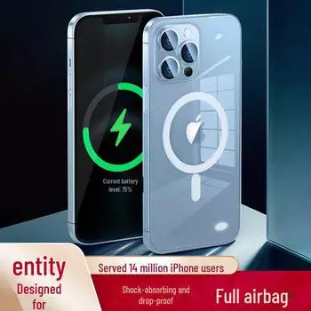 Чехол MagSafe Pro Anti-Fall от Jiletang для iPhone 14 iP14 Plus - 6.7 inches прозрачный