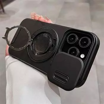 Чехол Magsafe с магнитным креплением для защиты камеры для iPhone 16, 15, 12, 11, 13, 14, 16 Pro Max, 16, 15, 14 Plus, прочный, прочный, бронированный чехол iPhone 11 чёрный