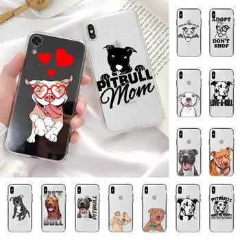 Чехол MaiYaCa Bull с милой собакой, домашним питомцем, питбулем, для iPhone 11, 12, 13 mini pro XS MAX 8, 7, 6, 6S Plus X 5S SE 2020 XR, чехол iphone 5 5s SE