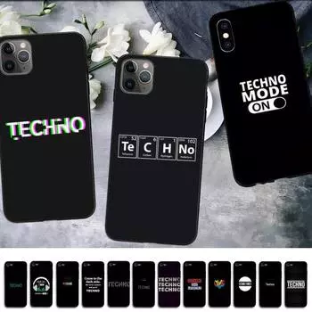Чехол MaiYaCa Techno Music для телефона iPhone 11 12 13 mini pro XS MAX 8 7 6 6S Plus X 5S SE 2020 XR iphone 5 5s SE