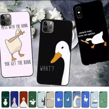 Чехол MaiYaCa Untitled Goose Game, интересный чехол для телефона с уткой для iPhone 11 12 13 mini pro XS MAX 8 7 6 6S Plus X 5S SE iphone 5 5s SE