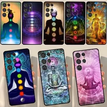 Чехол Mandala Chakra Insist Yoga для Samsung Galaxy S23 S22 S21 Ultra S20 FE Note 20 Ultra S8 S9 S10 Note 10 Plus Galaxy S10e