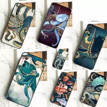Чехол Marine Life Ocean Octopus для POCO F6 Pro X6 X5 X3 F3 F5 M6 M5s Xiaomi 13T Pro 11T 12T 12 13 Lite 14 Ultra Cover POCO X3 Pro