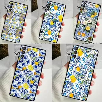 Чехол Mediterranean Lemon для Samsung Galaxy S24 Ultra S22 Plus S20 S21 FE S8 S9 S10 Note 10 20 S23 Ultra Cover Galaxy S10e