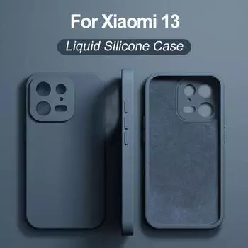 Чехол Mi 13 Mi13 Pro Ultra, квадратный жидкий силиконовый чехол для телефона Xiaomi Mi 13 Mi13 Pro Ultra 13Pro 13Ultra, мягкий чехол For Mi 13