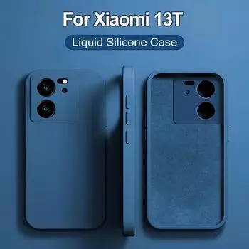 Чехол Mi 13T Mi13T Pro, роскошный квадратный жидкий силиконовый чехол для телефона Xiaomi Mi 13T Mi 13 T 13TPro Mi13T Pro, противоударный мягкий чехол For Xiaomi 13T