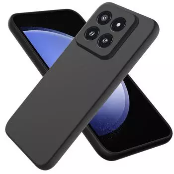 Чехол Mi 14 Mi14T 14Tpro, роскошный квадратный защитный мягкий чехол из жидкого силикона для Xiaomi Mi 14 Mi13T 13T Pro Mi14T, чехлы для телефонов For Xiaomi 14 чёрный