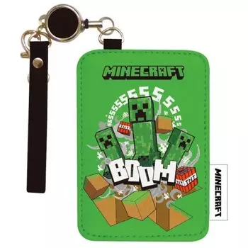 Чехол Minecraft Pass от K Company с катушкой Creeper H106 x W73 x D7 мм MCT-RT-CP