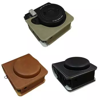 Чехол Mini99 из искусственной кожи для фотоаппарата Fujifilm Instax Mini 99 чёрный