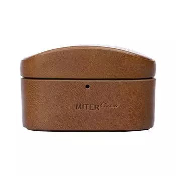 Чехол MITER для Sony Чехол ручной работы из итальянской кожи Buttero Чехол для WF1000XM5 WF-1000XM5 (Загар)
