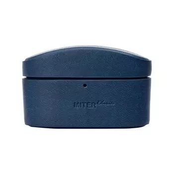 Чехол MITER Sony для Sony Чехол ручной работы из итальянской искусственной кожи PU Чехол для WF1000XM5 WF-1000XM5 (военно-морской флот) тёмно-синий