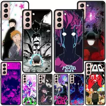 Чехол Mobu Saiko Hyaku для Samsung Galaxy S20 FE S21 S22 Ultra S10 Plus S9 S8 S10e S7 Edge, силиконовый чехол, черный, мягкий чехол для телефона Samsung S7