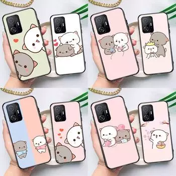 Чехол Mochi Peach Cat для POCO F5 X5 X3 Pro X4 F4 GT F3 M5s C40 Чехол для Xiaomi 13 12 Lite 11T 12T Pro 12X Xiaomi 13 Pro