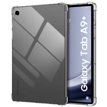Чехол MoKo Galaxy Tab Чехол Galaxy Tab A9 Plus Прозрачный чехол для Samsung Galaxy 11 дюймов 2023 Изготовлен из мягкого квадратного ТПУ со специальной защитой, легкий и тонкий