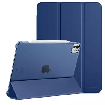 Чехол MoKo iPad Pro 13 дюймов 2024 года для iPad Pro 13 7-го поколения, специальный чехол для ноутбука iPad Pro 13 дюймов с функцией автоматического перехода в спящий режим, тройная подставка, искусственная кожа
