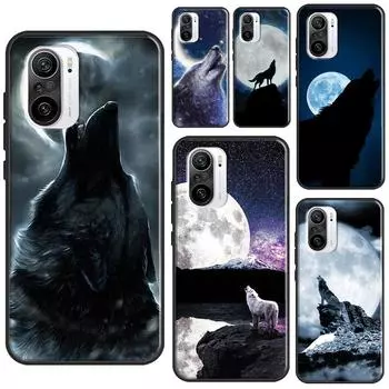 Чехол Moon Roaring Wolf для POCO F3 F1 F2 M3 M4 X4 Pro GT X3 Pro, чехол для Xiaomi Mi 11 Lite 12 X Mi 11T Pro Mi 9T (9T Pro)