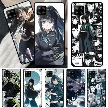Чехол Muichiro Tokito Kimetsu no Yaiba для Samsung Galaxy A51 A71 A50 A70 A33 A53 A73 A12 A22 A32 A52 A72 A21S A52S Samsung A41