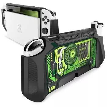 Чехол Mumba Nintendo Switch OLED 2021, органическая модель EL, защитный чехол TPU Grip, совместим с Nintendo Switch OLED и контроллером