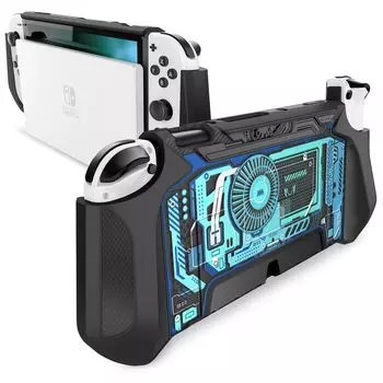 Чехол Mumba Nintendo Switch OLED 2021, органическая модель EL, защитный чехол TPU Grip, совместим с Nintendo Switch OLED и контроллером