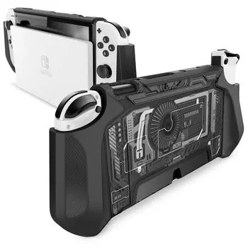 Чехол Mumba Nintendo Switch OLED 2021, органическая модель EL, защитный чехол TPU Grip, совместим с Nintendo Switch OLED и контроллером