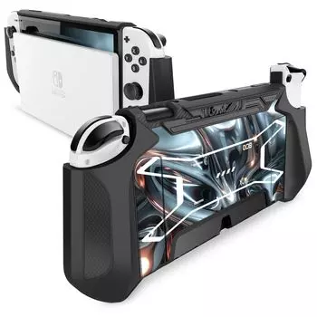 Чехол Mumba Nintendo Switch OLED 2021, органическая модель EL, защитный чехол TPU Grip, совместим с Nintendo Switch OLED и контроллером