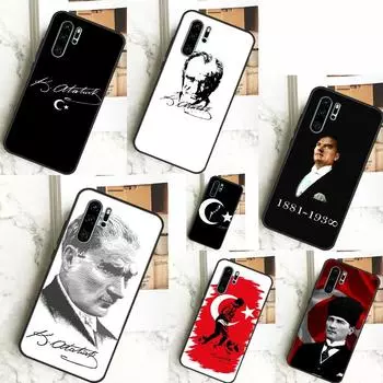 Чехол Mustafa Kemal Ataturk для Huawei P40 Lite P20 P30 Nova 11 Pro 9 10 SE 3i 7i 11i 5T Y60 Y61 Y70 Y90 Y91 Huawei P20