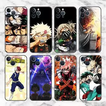 Чехол My Hero Academia для Apple iPhone 14 Pro Max 13 11 12 Mini SE 7 8 Plus X XS 6 6S силиконовый чехол для телефона мягкий TPU Funda iPhone 6 6S Plus