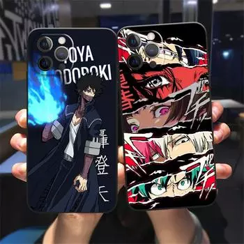 Чехол My Hero Academia для iPhone 12 Mini 11 Pro 7 8 Plus SE 2020 X XS Max Xr Boku No Hero Academia, черный чехол iPhone 7 8 SE2