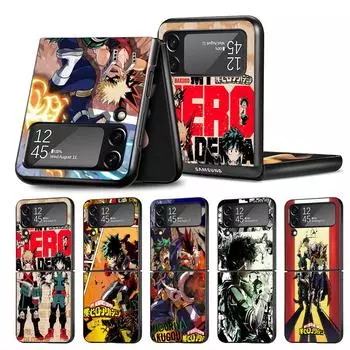 Чехол My Hero Academia для Samsung Galaxy ZFlip Z Flip 4 ZFlip3 Z Flip 3 5G Flip4 zflip Flip3 Жесткий чехол для ПК, бампер для телефона Samsung Z Flip 5G
