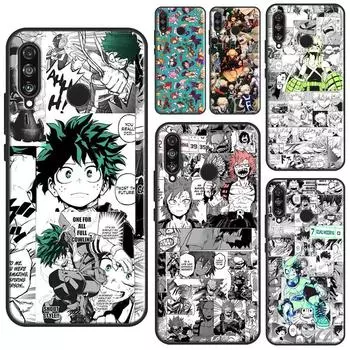 Чехол My Hero Academy Deku Manga Collage для Huawei P30 Lite P40 P20 Pro P Smart Z 2019 Nova 5T Honor 50 10 Lite 10i 8X 9X 8A Huawei P20