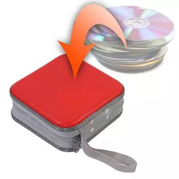 Чехол на 48 дисков, жесткий пластиковый чехол для DVD, держатель для компакт-дисков, органайзеры, кошельки, защитная сумка для хранения DVD, замена чёрный