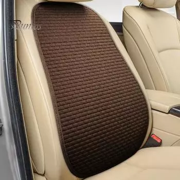 Чехол на автомобильное сиденье, подушка, износостойкий, дышащий, влагоотводящий, приятный для кожи, противоскользящий дизайн, универсальный чехол на переднее сиденье A чёрный